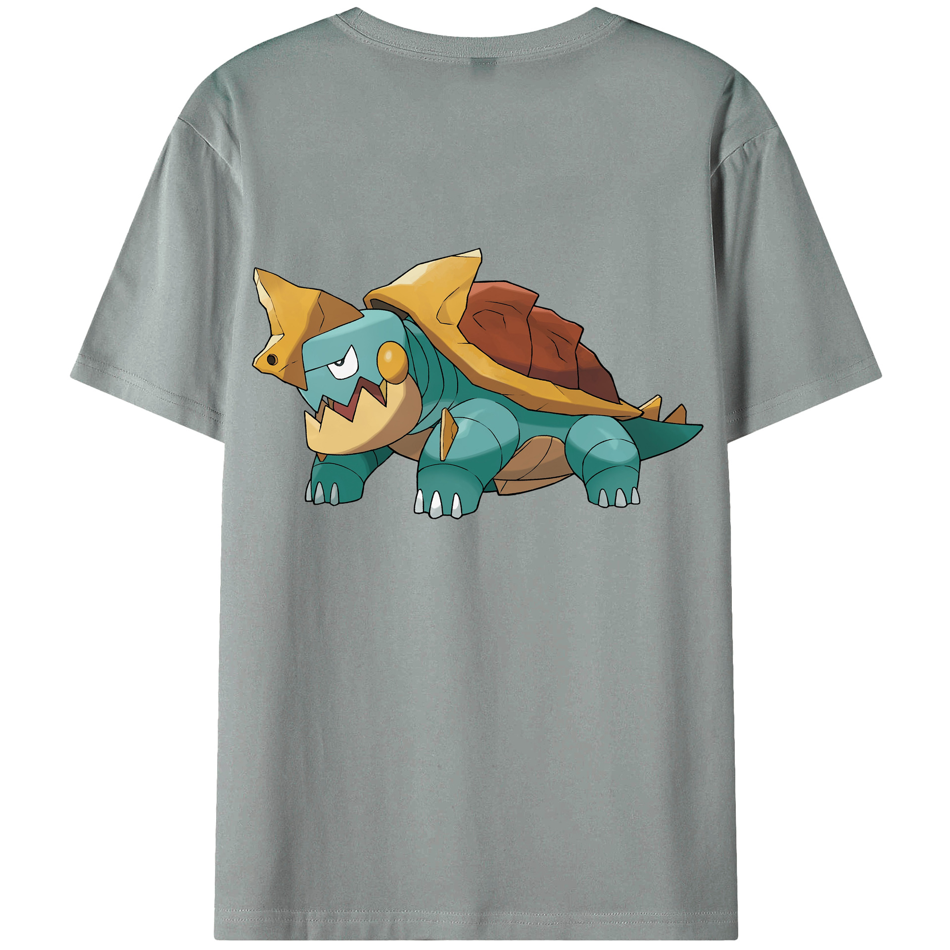 （画像用） ポケットモンスター Pokémon 綿100％ メンズ半袖Tシャツ（バックプリント） 通気性